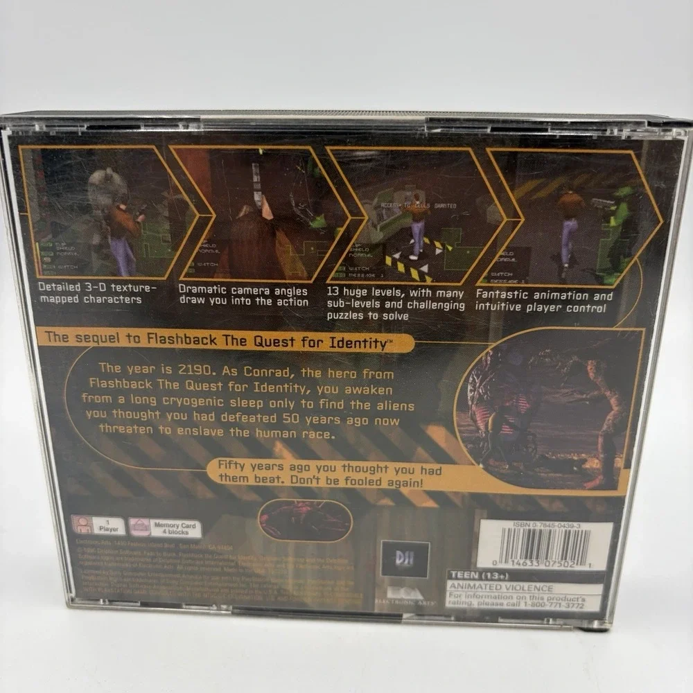 Fade to Black (Sony PlayStation 1, 1996)  PS1 CIB